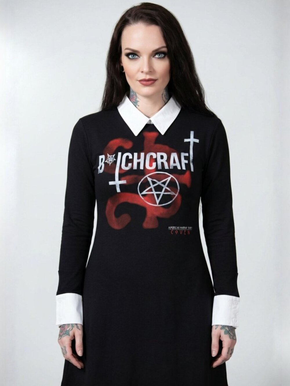 Spiral Direct ✦ AHS Coven Bitchcraft Baby Doll Dress ✦ Black White Gothic XL NWT